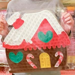 Large Gingerbread House Fidget Popper Puzzle Fidget Toy